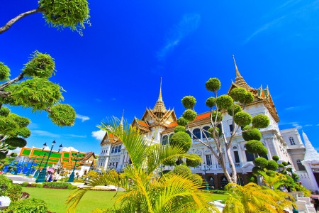 Thai temple The Royal Grand Palace, Bangkok, Thailand のeditorial素材