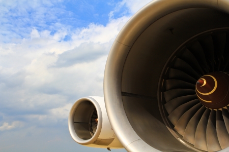 Aircraft jet engine detail 