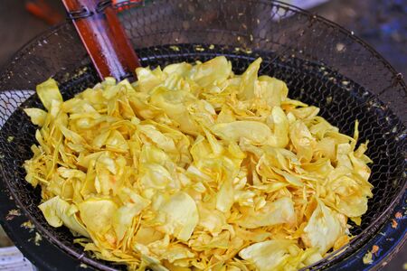 Durian fruits background Market thai in bangkok thailandの写真素材