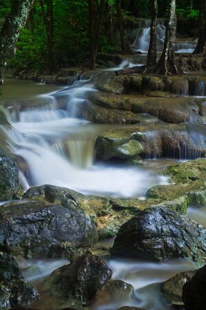 Waterfall in the forest asia thailand
