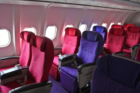 Cabin airplane seats の写真素材