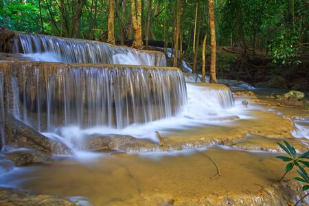 Waterfall beautiful asia thailand の写真素材