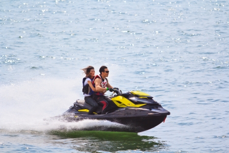 PATTAYA, THAILAND - DECEMBER 9  Competitors at Jet Ski King s Cup World Cup Grand Prix 2012 held at Jomtien Beach on December 9, 2012 in Pattaya, Thailand  のeditorial素材