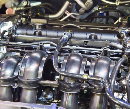 New engine of a modern car の写真素材