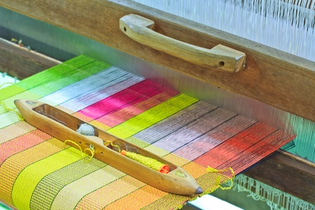 Machine woven silk Old-style thailand