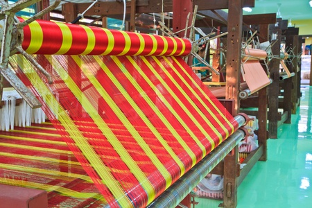Machine woven silk Old-style thailandの写真素材