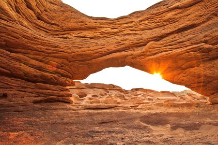 Rock holes Stone View Sam-Pan-Bok Grand Canyon in thailand の写真素材
