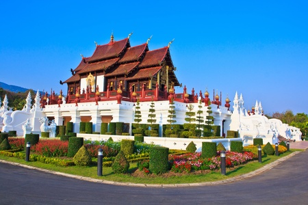 wat Ho kham luang temple northern thailand の写真素材