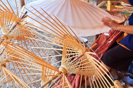 Handmade Umbrella framesの写真素材