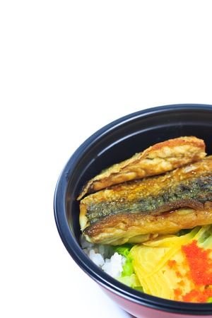 grilled fish, saba rice shioyaki の写真素材