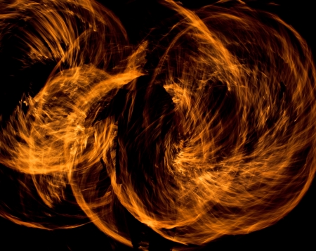 Abstract Drawing Flaming Trails Night Performance Flaming Trailsの写真素材