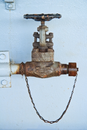 Steel pipelines and valves の写真素材