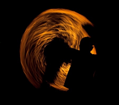 Abstract Drawing Flaming Trails Night Performance Flaming Trails background , の写真素材