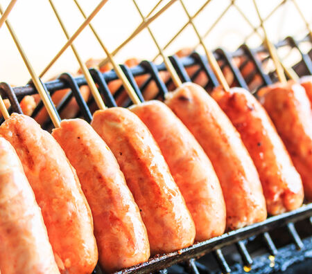 Grilled sausage の写真素材