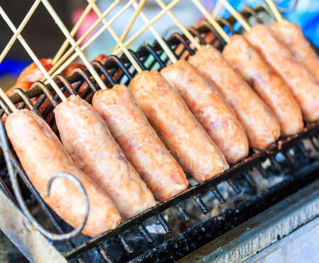 Grilled sausage の写真素材