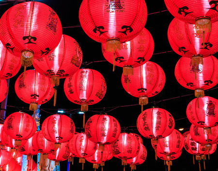 Chinese lanterns season in celebrate の写真素材