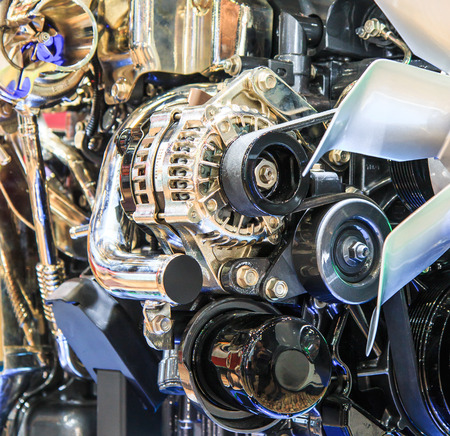 Car engine partの写真素材