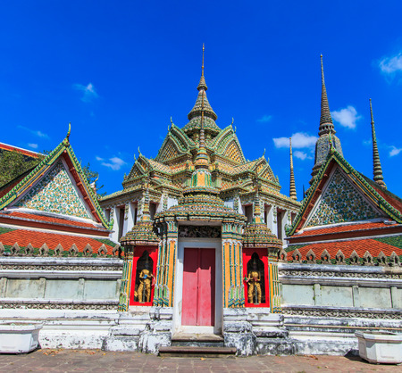 Buddhist temple, Wat Pho in Bangkok ,Asia Thailandの写真素材