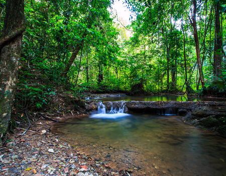 Waterfall  Sra Nang Manora Forest Park Waterfall  in Phang nga province Thailand の写真素材