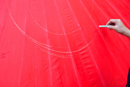 Paper umbrella handmade umbrella of Ban Bosang Chiang Mai Asia Thailand の写真素材