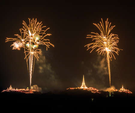 fireworks thailandの写真素材