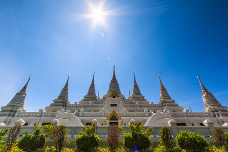 Wat asokaram Temple in Samut Prakan Thailandの写真素材