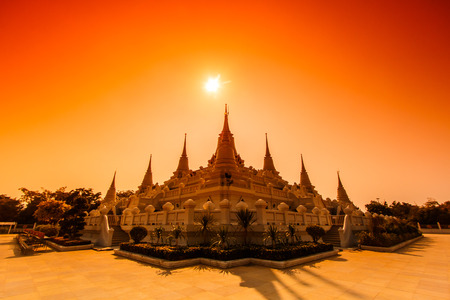 Wat asokaram Temple in Samut Prakan Thailand, They are public domain or treasure of Buddhism, no restrict in copy or useの写真素材