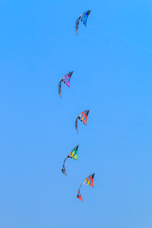 CHA AM BEACH - MARCH 9: 15th Thailand International Kite Festival on March 9th, 2014, Cha Am beach, Phetchaburi province of Thailand.のeditorial素材