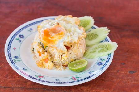 fried rice thailandの写真素材