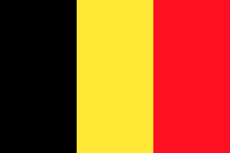 Belgian flag in correct proportions and colorsのイラスト素材