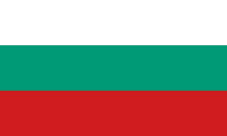 Bulgarian flag in correct proportions and colorsのイラスト素材