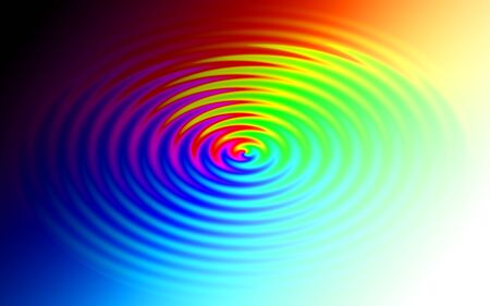 Abstract colorful background in rainbow colors, ripple effectの写真素材