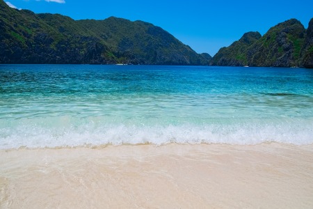 Beautiful tropical beach, Palawan, Philippines, Southeast Asiaの写真素材