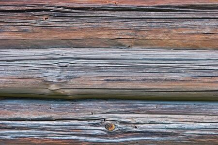 Wooden wall of old boards for background or textureの写真素材