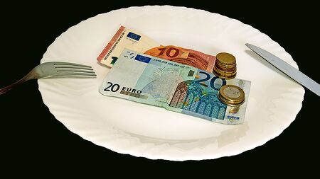 Finally, the Bill always comesの写真素材