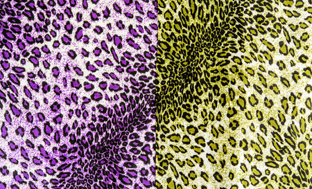 The texture of fabric the striped leopard for backgroundの写真素材