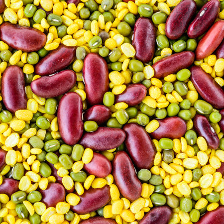texture of mixed beans for background