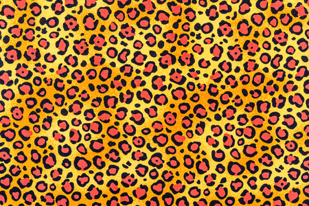 texture of print fabric striped leopard for backgroundの写真素材