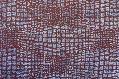 texture of fabric striped snake leather and crocodile for background