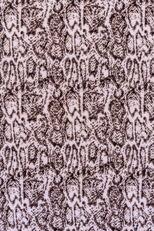 texture of print fabric striped snake leather for background