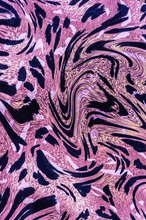 texture of print fabric striped tiger for backgroundの写真素材