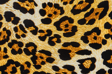 texture of print fabric striped leopard for background