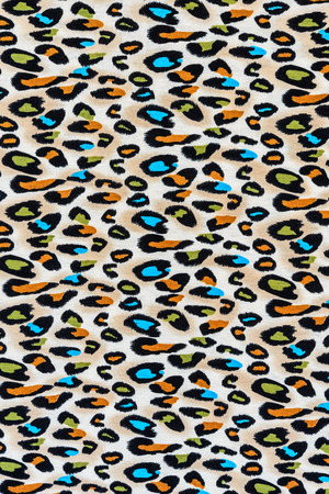 texture of print fabric striped leopard for backgroundの写真素材