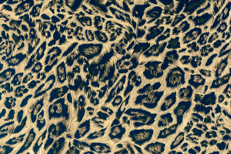 texture of print fabric striped leopard for background