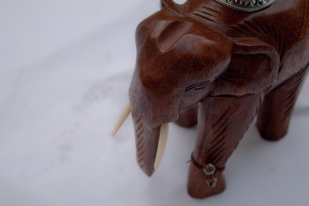 Thai aroma-candle wear ,Elephant wooden modelの写真素材