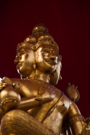 Brahma ,Statue of Hindu - Wat Nong Kham,Bangkokの写真素材