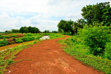 Laterite roadの写真素材