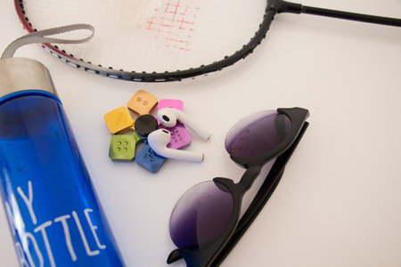 Stretching Strap,glasses ,sunglasses, pilates, music, headphones, headset, badminton racket,...