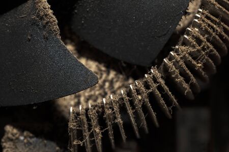 Dust on a computer ventilator.の写真素材