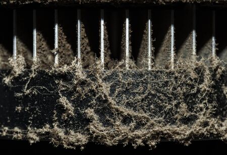 Dust on a computer ventilatorの写真素材